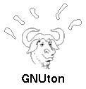 The (temporary) GNUton Logo
